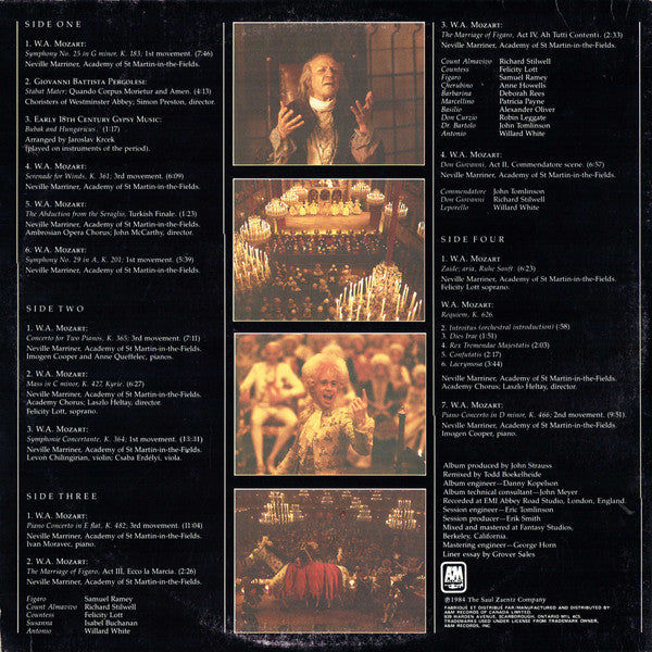 Sir Neville Marriner Presents Wolfgang Amadeus Mozart : Amadeus (Original Soundtrack Recording) (2xLP, Album, Gat)