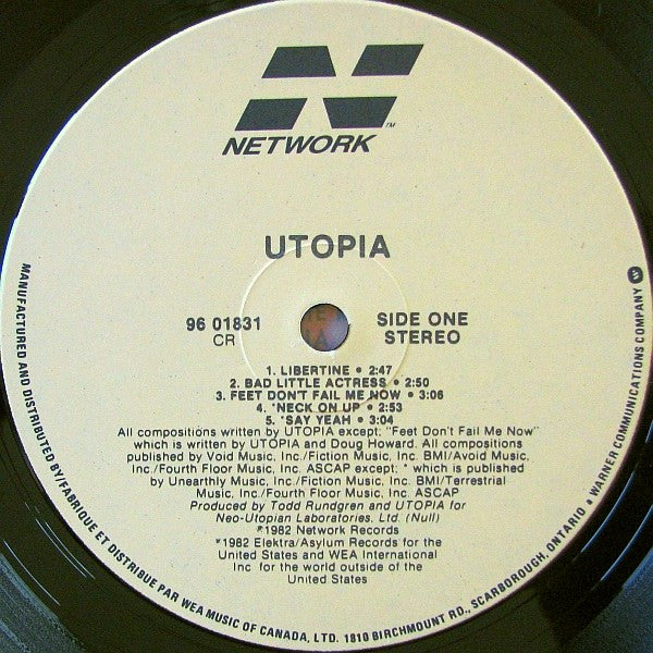 Utopia (5) : Utopia (LP, Album)