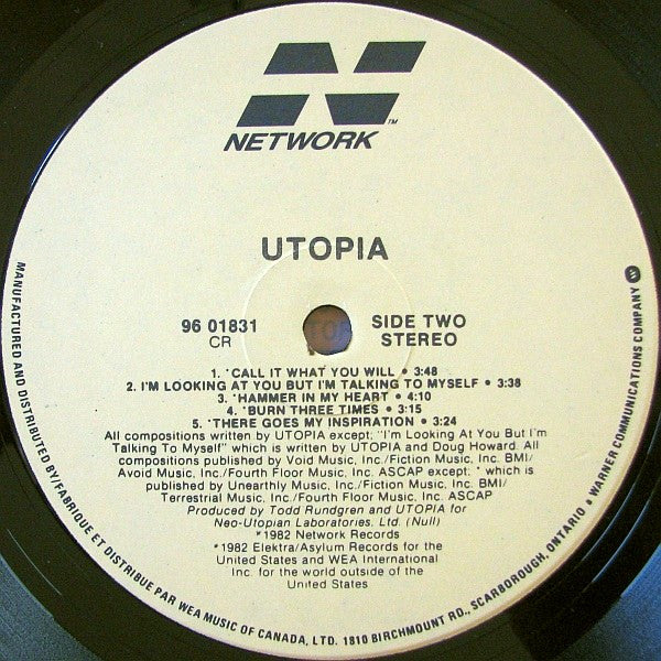 Utopia (5) : Utopia (LP, Album)