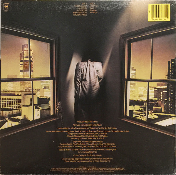 Mick Taylor : Mick Taylor (LP, Album)
