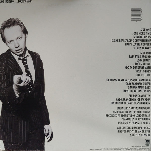 Joe Jackson : Look Sharp! (LP, Album)