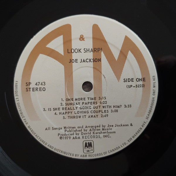Joe Jackson : Look Sharp! (LP, Album)