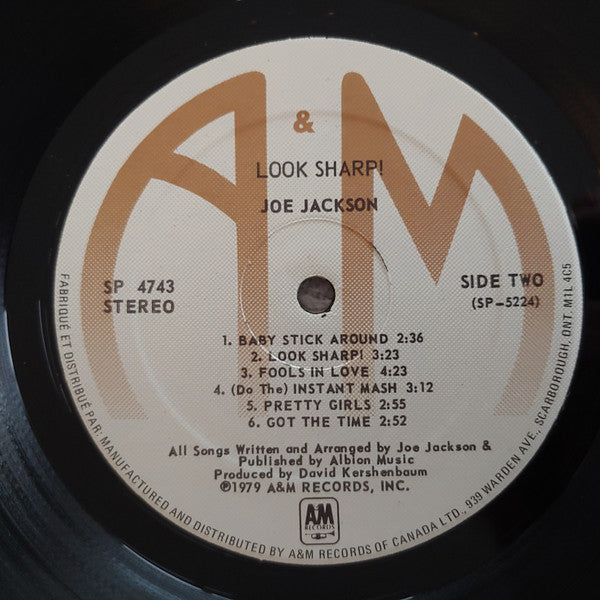 Joe Jackson : Look Sharp! (LP, Album)