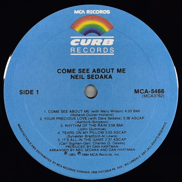 Neil Sedaka : Come See About Me (LP, Album)