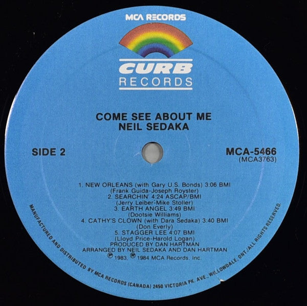 Neil Sedaka : Come See About Me (LP, Album)