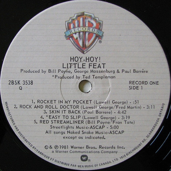 Little Feat : Hoy-Hoy! (2xLP, Album)