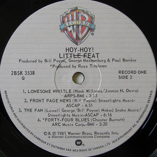 Little Feat : Hoy-Hoy! (2xLP, Album)
