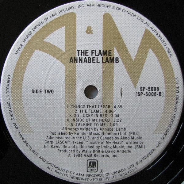 Annabel Lamb : The Flame (LP, Album)
