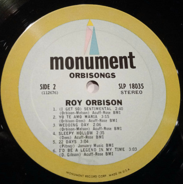 Orbison* : Orbisongs (LP, Comp)