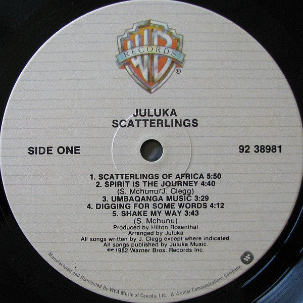Juluka : Scatterlings (LP, Album)