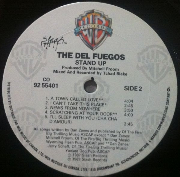 The Del Fuegos : Stand Up (LP, Album)