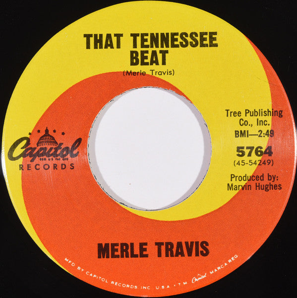 Merle Travis : Moon Over The Motel (7", Los)