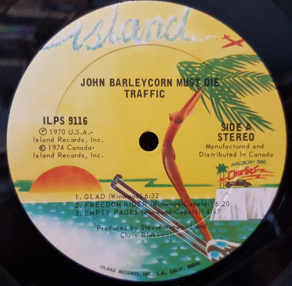 Traffic : John Barleycorn Must Die (LP, Album, RE)