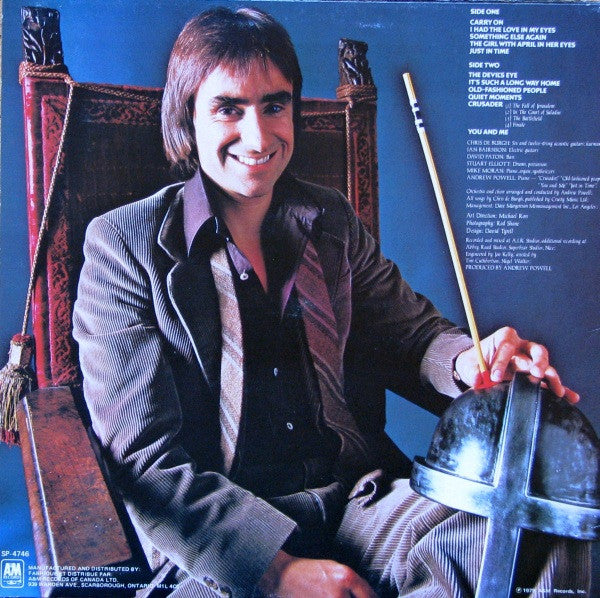 Chris De Burgh : Crusader (LP, Album, RE)