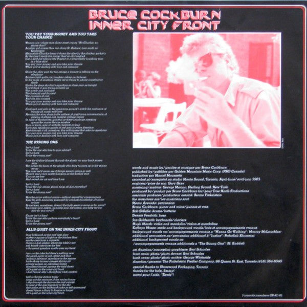 Bruce Cockburn : Inner City Front (LP, Album)