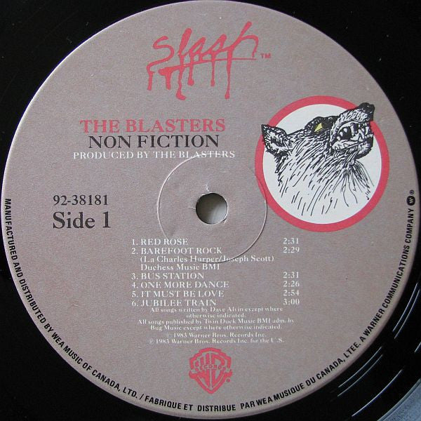 The Blasters : Non Fiction (LP, Album)