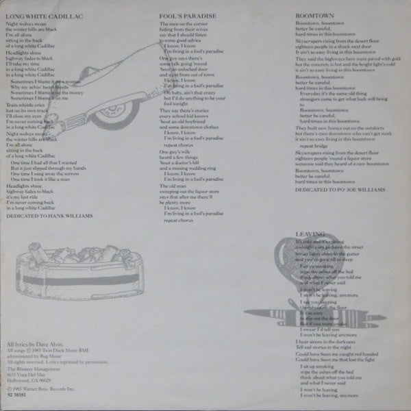 The Blasters : Non Fiction (LP, Album)