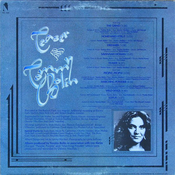 Tommy Bolin : Teaser (LP, Album)