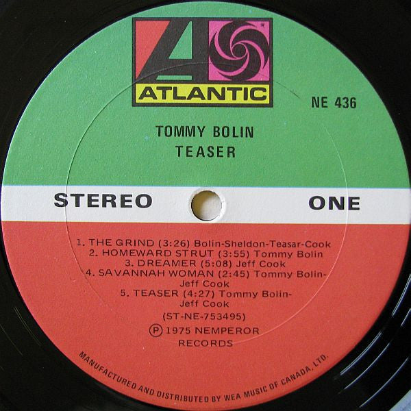 Tommy Bolin : Teaser (LP, Album)