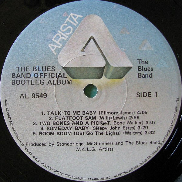 The Blues Band : The Blues Band Official Bootleg Album (LP, Album)