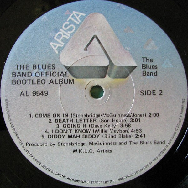 The Blues Band : The Blues Band Official Bootleg Album (LP, Album)