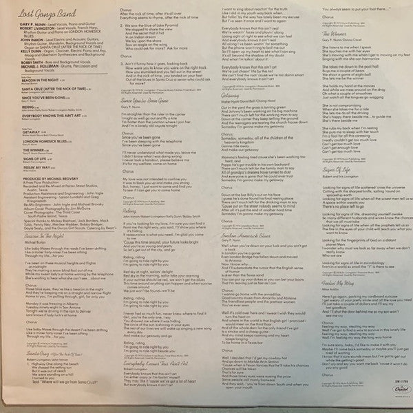 The Lost Gonzo Band : Signs Of Life (LP, Album)