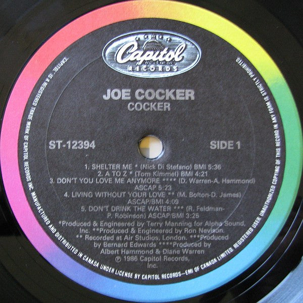 Joe Cocker : Cocker (LP, Album)