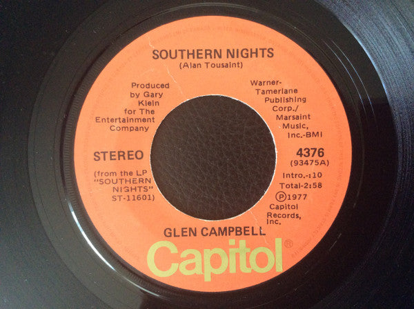 Glen Campbell : Southern Nights (7", Single)