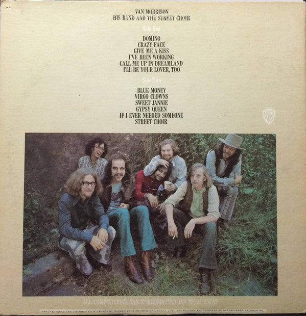 Van Morrison : His Band And The Street Choir (LP, Album, Gat)