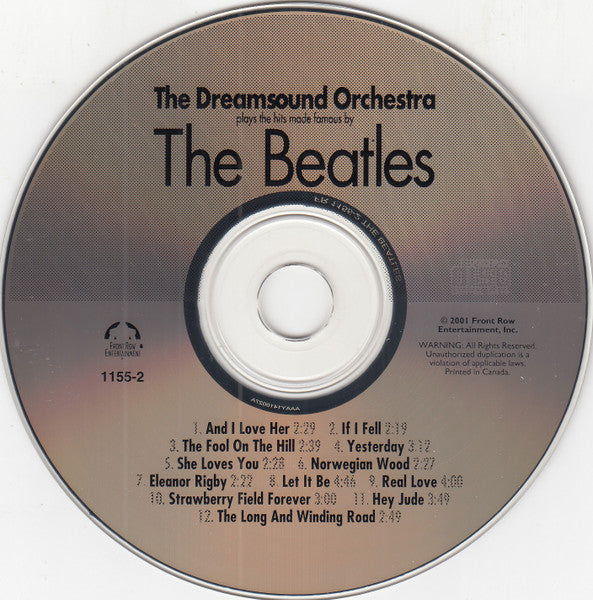 The Dreamsound Orchestra : Plays The Hits Made Famous By The Beatles (2xCD, Comp)
