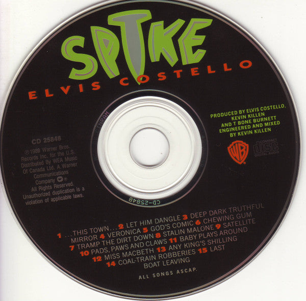 Elvis Costello : Spike (CD, Album)