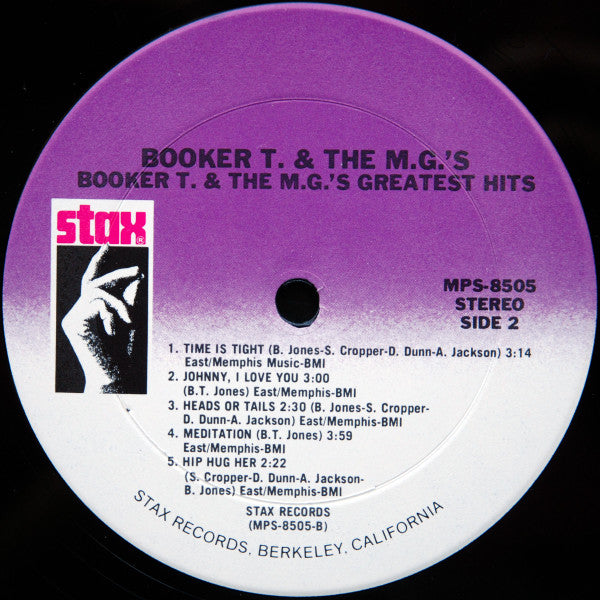 Booker T. & The MG's* : Booker T. & The M.G.'s Greatest Hits (LP, Comp, RE)