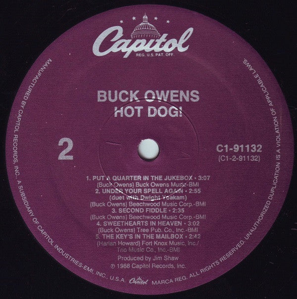 Buck Owens : Hot Dog! (LP, Album)