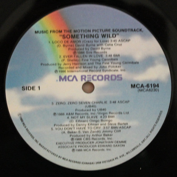 Various : Something Wild - Music From The Motion Picture Soundtrack (LP, Comp)