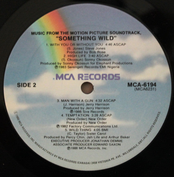 Various : Something Wild - Music From The Motion Picture Soundtrack (LP, Comp)