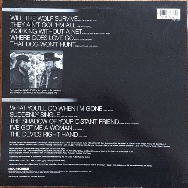 Waylon Jennings : Will The Wolf Survive (LP, Album, Cin)
