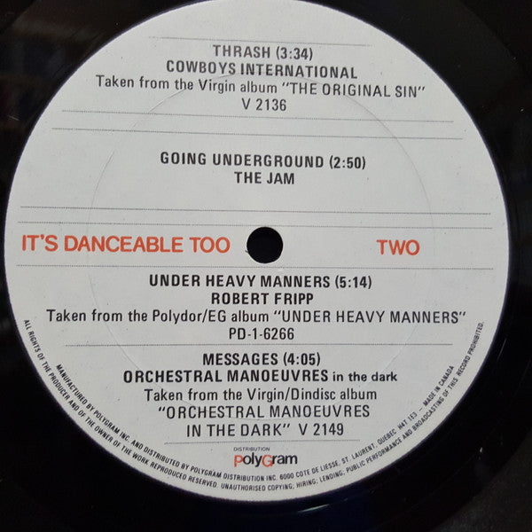 Various : It's Danceable Too (12", Smplr)