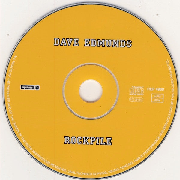 Dave Edmunds : Rockpile (CD, Album, Mono, RE, RM)