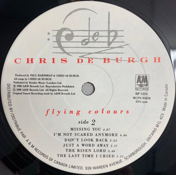 Chris de Burgh : Flying Colours (LP, Album)