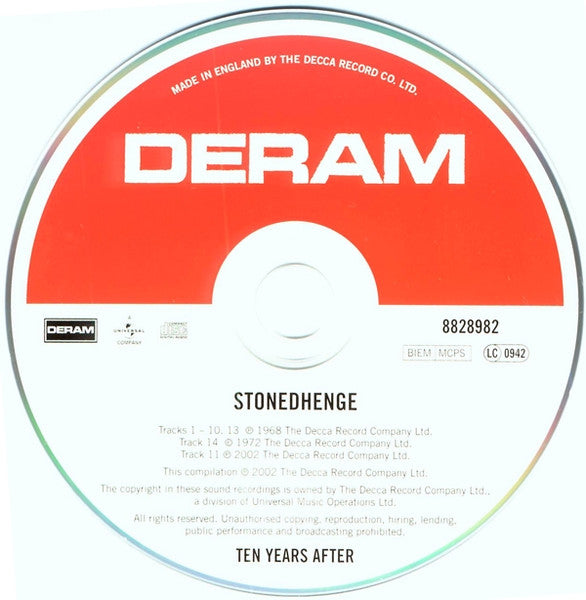 Ten Years After : Stonedhenge (CD, Album, RE, RM)