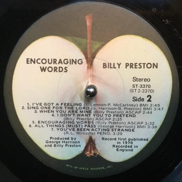 Billy Preston : Encouraging Words (LP, Album, Los)
