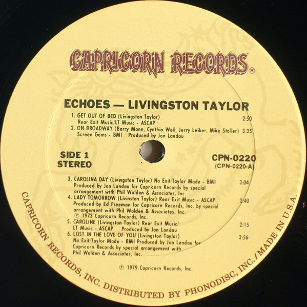 Livingston Taylor : Echoes (LP, Comp, Ter)