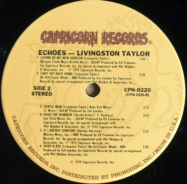 Livingston Taylor : Echoes (LP, Comp, Ter)