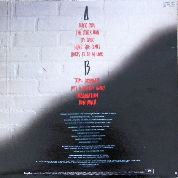Gino Vannelli : Black Cars (LP, Album, Red)