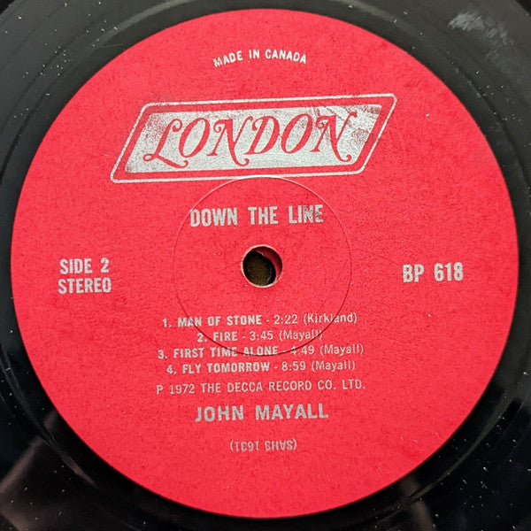 John Mayall : Down The Line (2xLP, Album, Comp, Red)