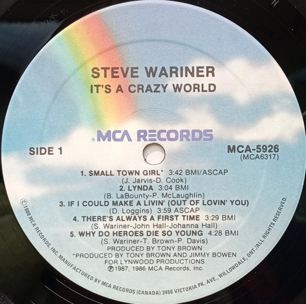 Steve Wariner : It's A Crazy World (LP, Album)