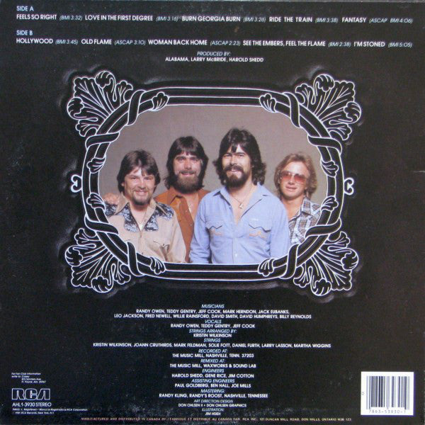Alabama : Feels So Right (LP, Album)