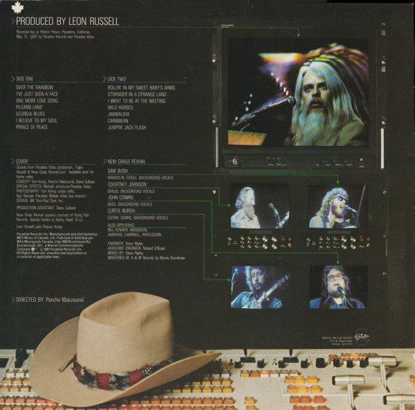 Leon Russell & New Grass Revival : The Live Album (LP, Album)