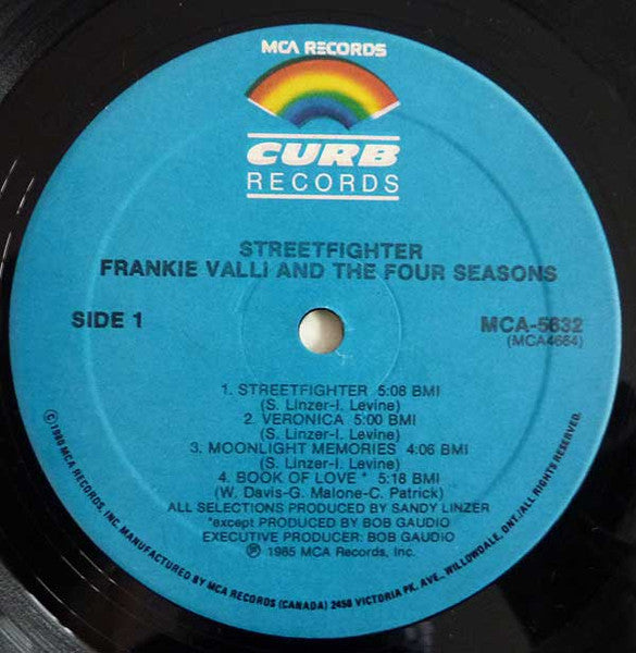 Frankie Valli And The Four Seasons : Streetfighter (LP, Album)