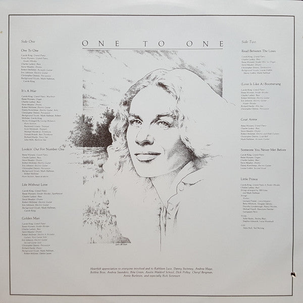 Carole King : One To One (LP, Album)